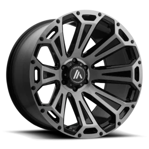 Asanti Off Road – AB813 CLEAVER – Black – 22″x12″ -40mm – Summer Wheels – AB813-221288BB40N